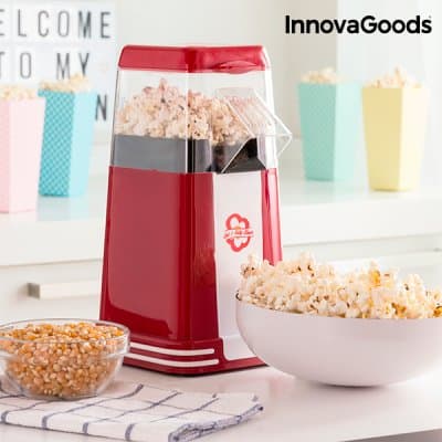 InnovaGoods Hot & Salty Times Popcorn Maker 1200W Red
