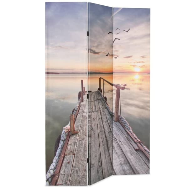 vidaXL Sammenleggbar romdeler 120x170 cm innsjø