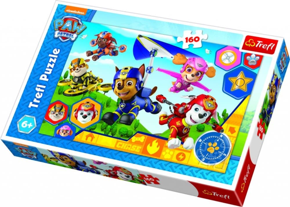 Paw Patrol, Chase & gänget, pussel - 160 bitar