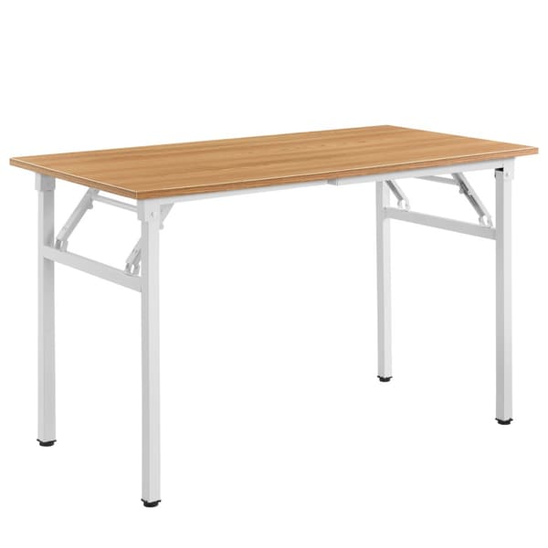 [neu.haus]® Klapbord - 120x60x75-76,4cm - plads for 4 - foldelig - bøgetræ / hvid