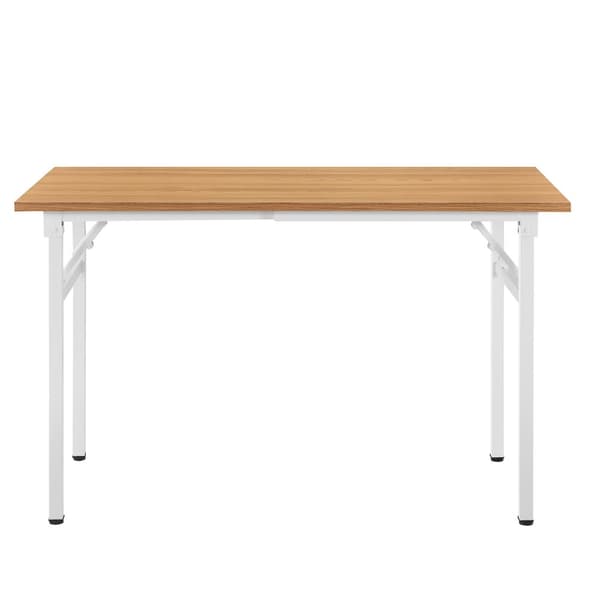[neu.haus]® Klapbord - 120x60x75-76,4cm - plads for 4 - foldelig - bøgetræ / hvid