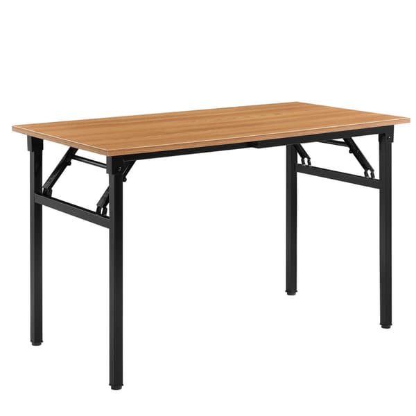 Klaffbord plats för 4 120x60x75-76,4 cm svart bok [neu.haus]