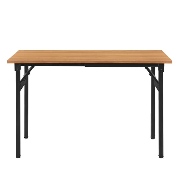 Klaffbord plats för 4 120x60x75-76,4 cm svart bok [neu.haus]