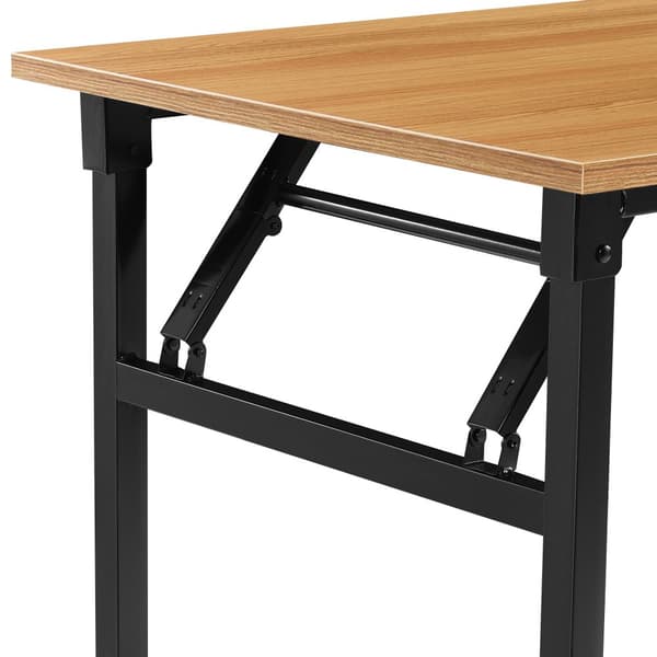 Klaffbord plats för 4 120x60x75-76,4 cm svart bok [neu.haus]