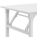Miniatyrbild 6 av 7: Klaffbord plats för 4 120x60x75-76,4 cm vit [neu.haus]