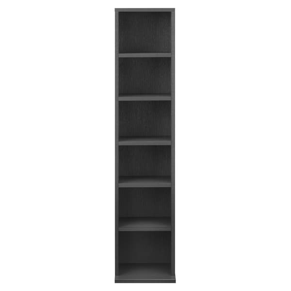 [en.casa] CD-hylde - boghylde - 90x20x20cm - mørkegrå