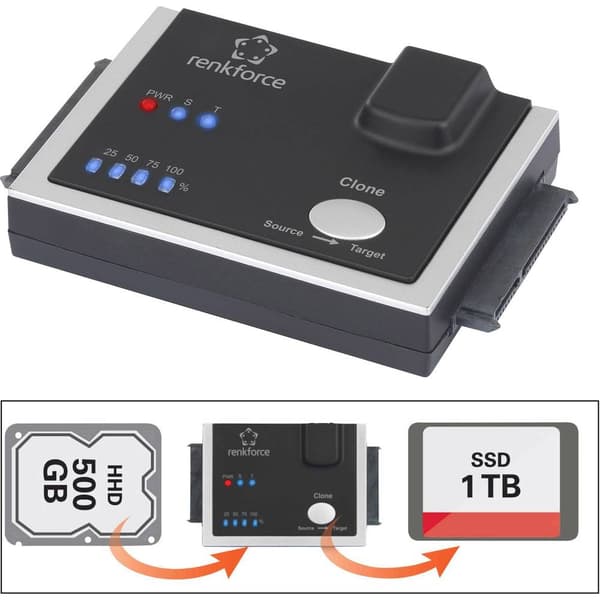 Renkforce 1x HDD-kloningsstation SATA