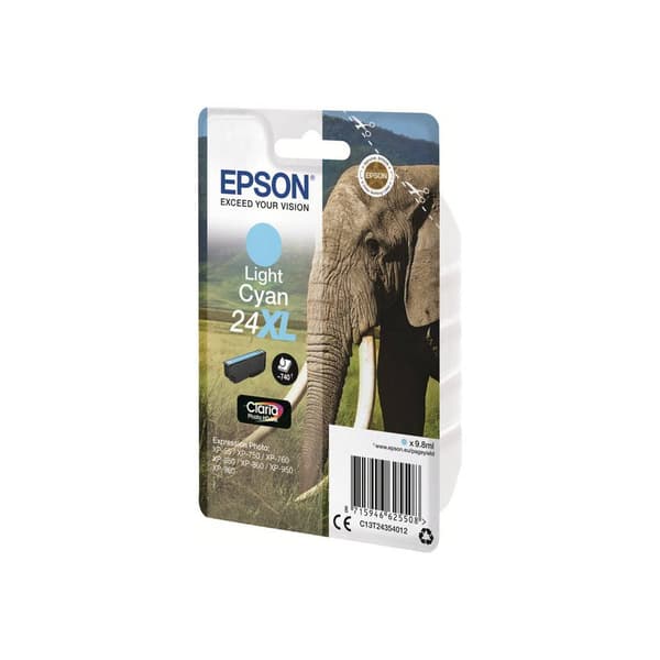 Epson Bläck T2435, 24XL Original Ljus cyan C13T24354012