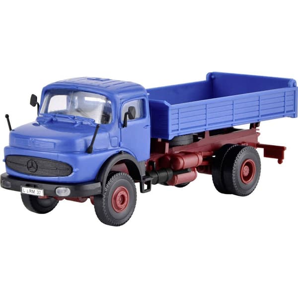 Kibri 14129 H0 Byggmodell Lastbil Mercedes Benz Rundshuber LAK 1620 Vippflak