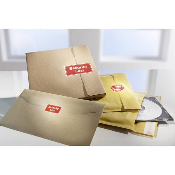 Avery-Zweckform 7311 Säkerhetsetiketter 38 x 20 mm VOID-folie Röd 200 st