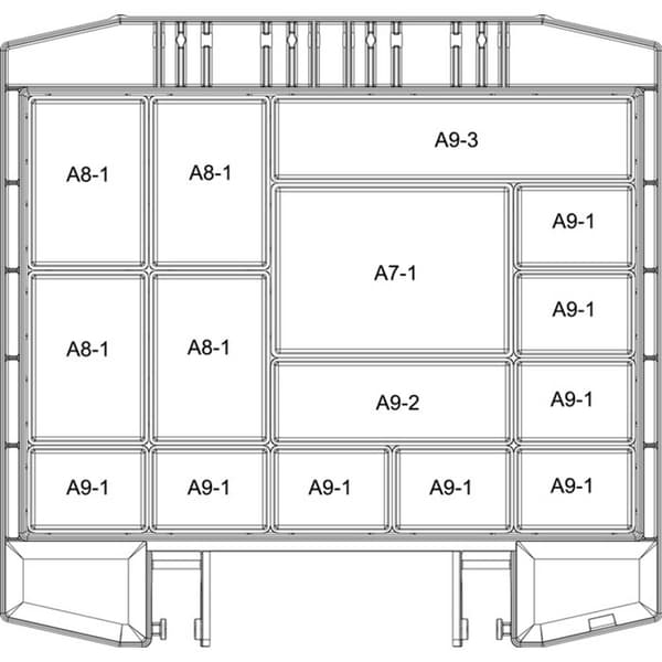 raaco Boxxser 55 5x5-15 Sortimentlåda (B x H x D) 298 x 55 x 284 mm Antal fack: 15 Innehåll 1 st