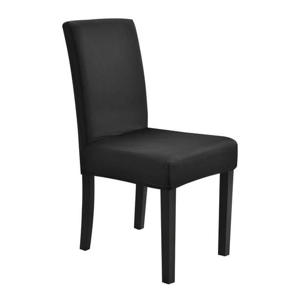 [neu.haus]® Stolbetræk sæt - 4 stk. - sort - stretch materiale til stol af forskellige størrelser