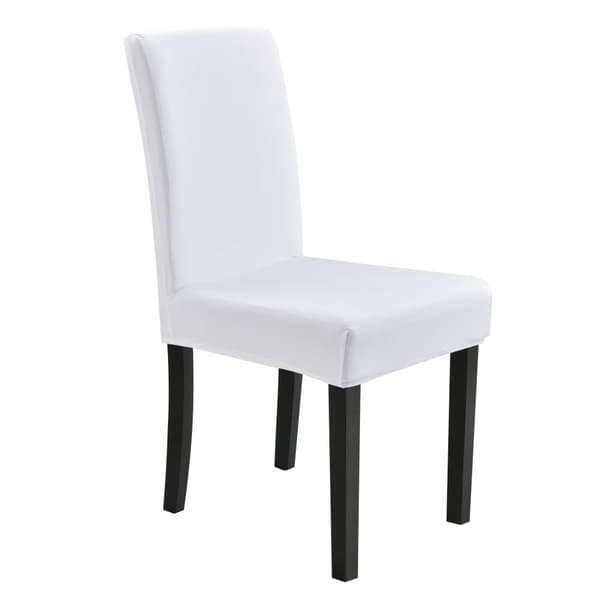 Stolsöverdrag set 6 vit elastisk [neu.haus]®