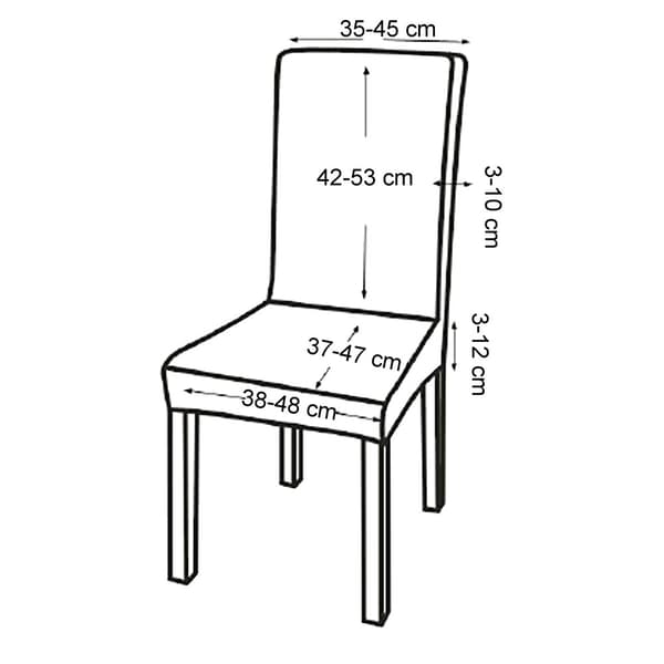 Stolsöverdrag sandfärg elastisk [neu.haus]®