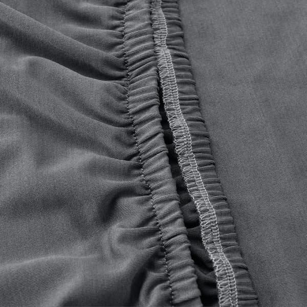 Stolsöverdrag set 4 mörkgrå elastisk [neu.haus]®