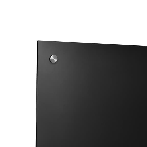 [neu.haus]® Vægplade - 90 x 50 cm - hærdet glas - sort
