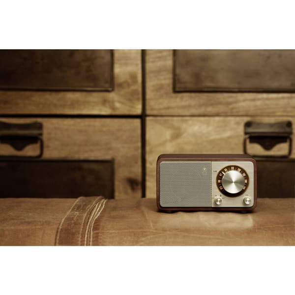 Bordsradio Sangean WR-7 Genuine Mini FM uppladdningsbart Körsbär/röd
