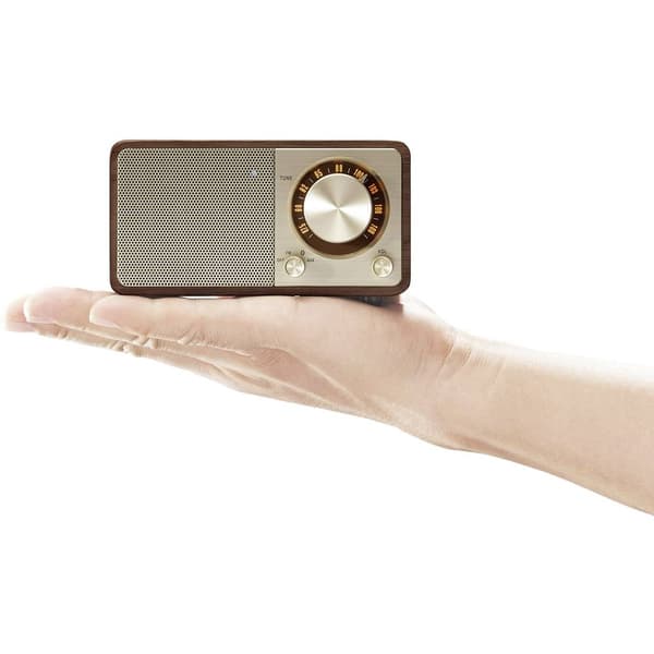 Bordsradio Sangean WR-7 Genuine Mini FM uppladdningsbart Körsbär/röd