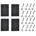 Miniatyrbillede 4 af 6: [en.casa]® Bordben sæt - 2 stk. - 60x72cm - metal - med gulvbeskyttelse - sort