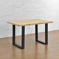 Miniatyrbillede 5 af 6: [en.casa]® Bordben sæt - 2 stk. - 60x72cm - metal - med gulvbeskyttelse - sort