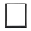Miniatyrbillede 2 af 6: [en.casa]® Bordben sæt - 2 stk. - 60x72cm - metal - med gulvbeskyttelse - sort