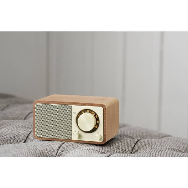 Bordsradio Sangean WR-7 Genuine Mini FM uppladdningsbart Valnöt