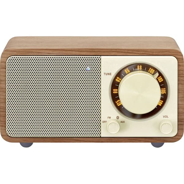 Bordsradio Sangean WR-7 Genuine Mini FM uppladdningsbart Valnöt