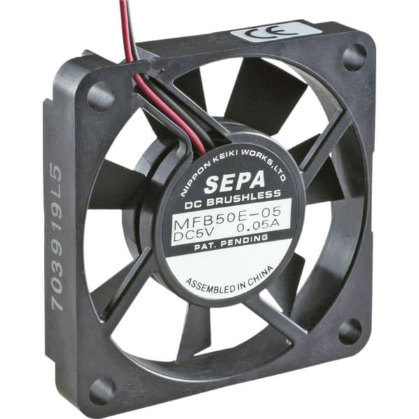 SEPA MFB50E12 Axialfläkt 12 V/DC 14.3 m³/h (L x B x H) 50 x 50 x 10 mm