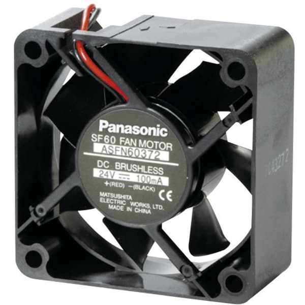 Panasonic ASFN64371 Axialfläkt 12 V/DC 26.4 m³/h (L x B x H) 60 x 60 x 25 mm