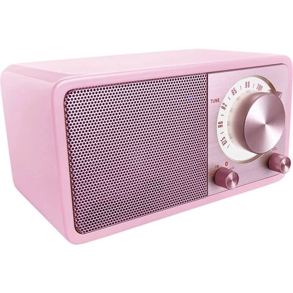 Bordsradio Sangean WR-7 Genuine Mini FM uppladdningsbart Rosa