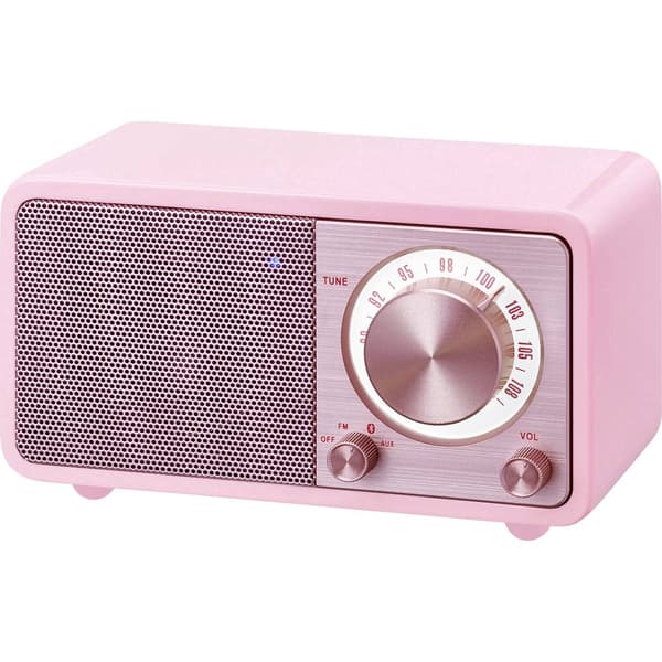 Bordsradio Sangean WR-7 Genuine Mini FM uppladdningsbart Rosa