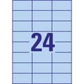 Miniatyrbild 4 av 4: Avery-Zweckform 3449 Universaletiketter 70 x 37 mm Papper Blå 2400 st Permanent Bläckstråleskrivare, Laser, Laser, färg