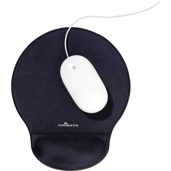 Durable MOUSE PAD ERGOTOP GEL - 5748 Musmatta med handledsstöd Svart