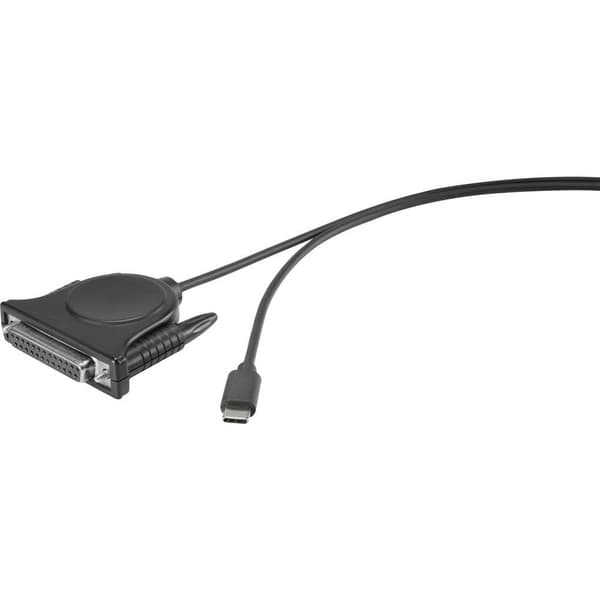 Renkforce Parallel Adapter [1x USB-C® hane - 1x D-SUB hona 25-pol] 1.80 m