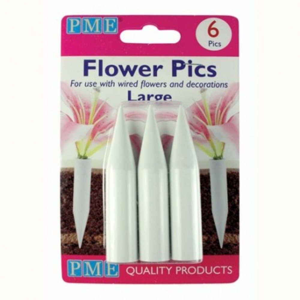 Large Flower pics 6 st till Sockerblommor PME
