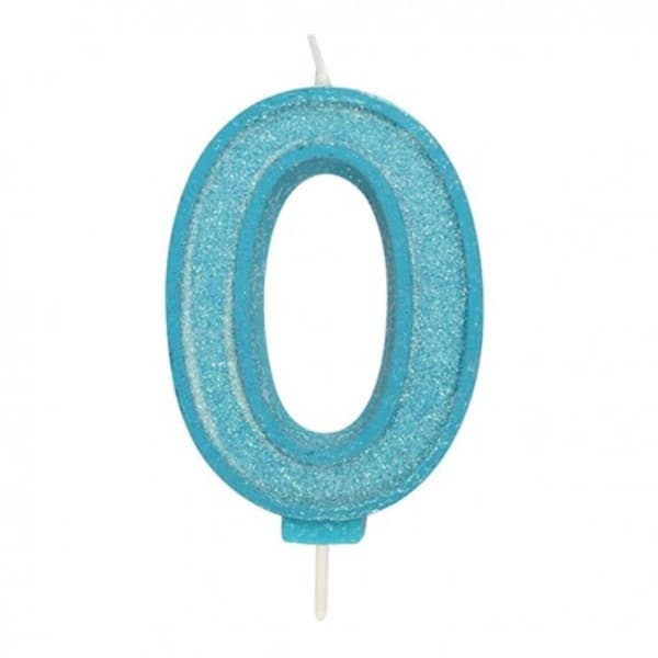 0 Stort Ljus Blue Sparkle 1 st
