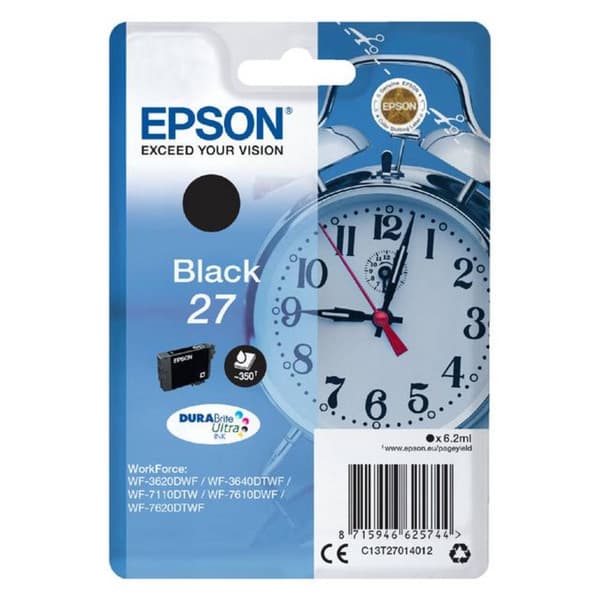 Epson Bläck T2701, 27 Original Svart C13T27014012