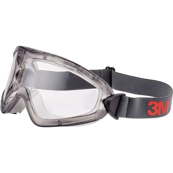 3M 2891S-SG Heltäckande skyddsglasögon inkl. anti-fogskydd Grå