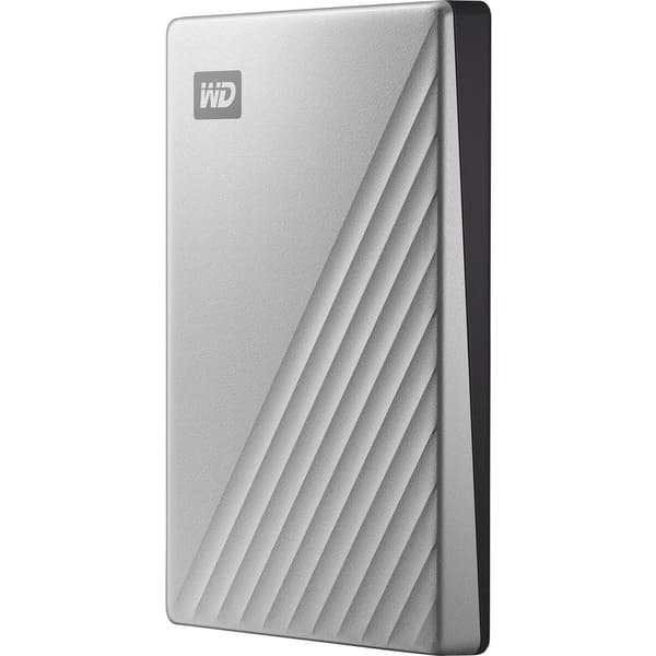 WD My Passport Ultra 1 TB Extern hårddisk 2.5 USB-C® Silver WDBC3C0010BSL-WESN