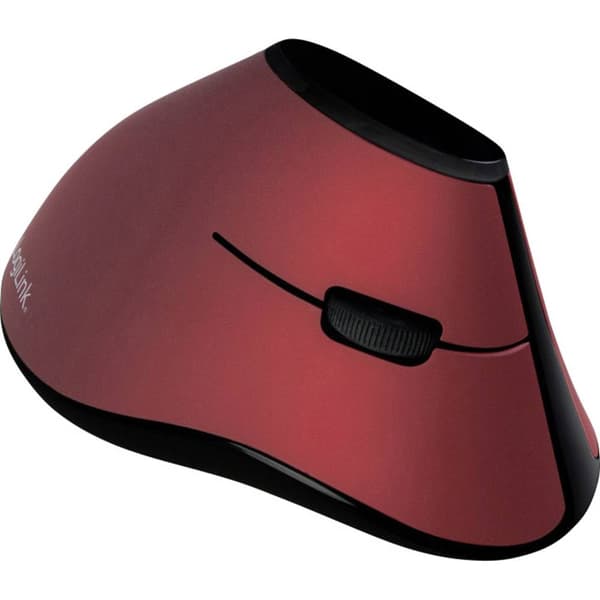LogiLink ID0159 Ergonomisk mus Trådlös Optisk Svart, Röd 5 Knappar 1200 dpi Ergonomisk Svart, Röd