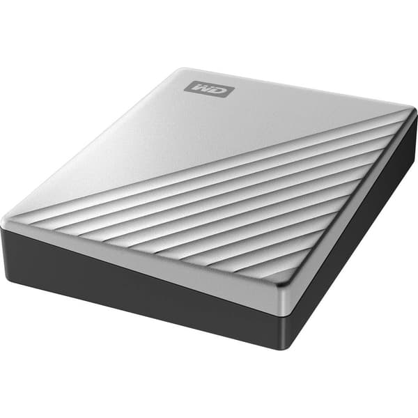 WD My Passport Ultra 4 TB Extern hårddisk 2.5 USB-C® Silver WDBFTM0040BSL-WESN