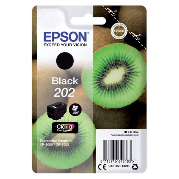 Epson Bläck T02E1, 202 Original Svart C13T02E14010