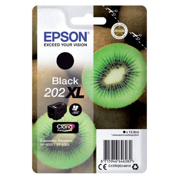 Epson Bläck T02G1, 202XL Original Svart C13T02G14010