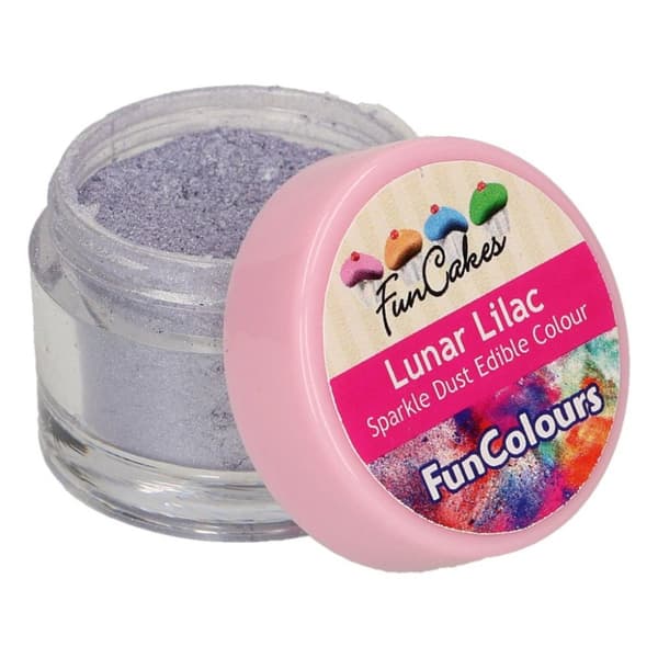 Lunar Lilac Sparkle Dust Pulverfärg FunCakes 2,5g