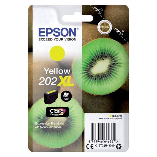 Epson Bläck T02H4, 202XL Original Gul C13T02H44010