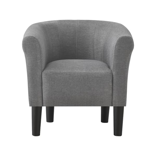 Fåtölj Jelgava 70x70x58cm grå textil [en.casa]