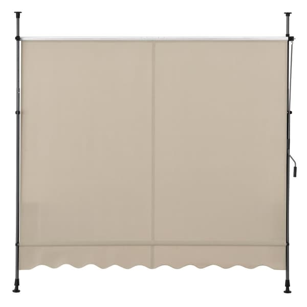 Terassmarkis 300x120x200 300cm beige/sandfärg ingen väggborrning [pro.tec]