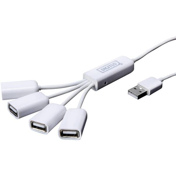 Digitus DA-70216 4 Port USB 2.0-Hub Vit
