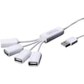 Miniatyrbild 3 av 4: Digitus DA-70216 4 Port USB 2.0-Hub Vit