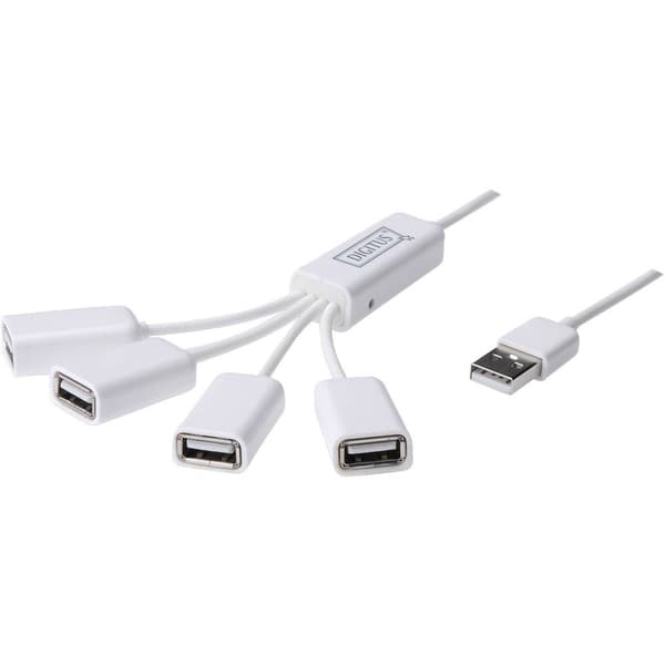 Digitus DA-70216 4 Port USB 2.0-Hub Vit